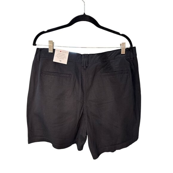 Intro Love the Fit Hailey Short Sun washed Twill Roll up Cuff,  Size 16 NWT - Picture 5 of 8